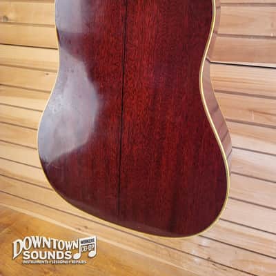 1966 Gibson Country Western Dreadnought Acoustic Guitar with Hard Case - Natural, 4lbs 7oz image 14