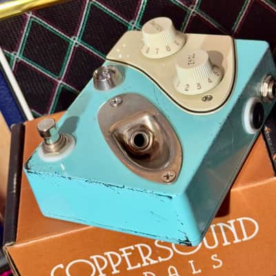 Coppersound Pedals Strategy V1 Preamp / Overdrive Sonic Blue Relic image 12
