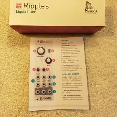 Mutable Instruments Ripples V2 Liquid Filter 2020 - White Silver image 4