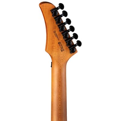Mint Dean MD24 Floyd Electric Guitar, Roasted Maple Neck, Vintage Orange #MD24FRM VOR image 3
