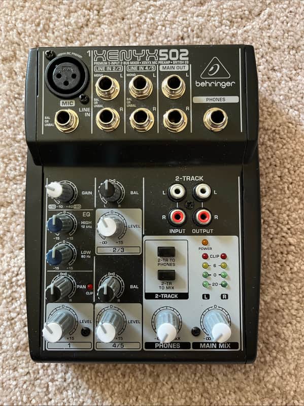 Behringer Xenyx 502 5-Input Compact Mixer 2019 - Present - Standard image 1
