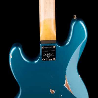 Fender Custom Shop 1960 Jazz Bass Relic Aged Ocean Turquoise image 10