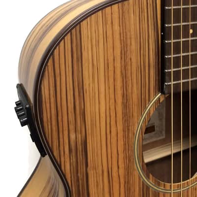 Ibanez AEW40ZW Exotic Wood Zebrawood Acoustic-Electric Guitar image 3