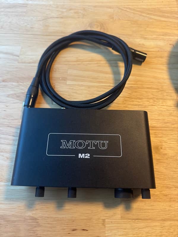 MOTU M2 USB-C Audio Interface 2019 - Present - Black image 1