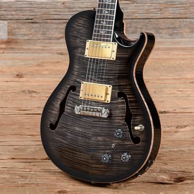 PRS 25th Anniversary SC Hollowbody II CB 10 Top Charcoal Burst 2010 image 2