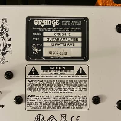 Orange Crush 12 12-Watt 1x6" Guitar Combo 2015 - Present - Orange image 4