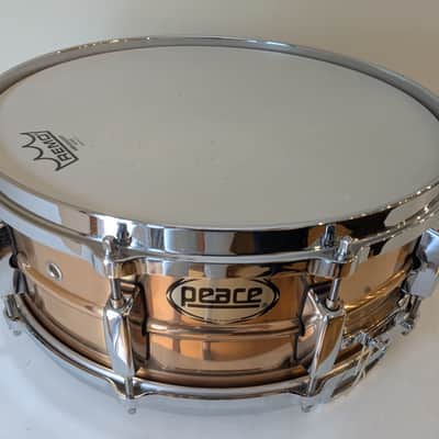 Peace Bronze 14x5.5" Snare with Diecast Hoops - Bronze image 2