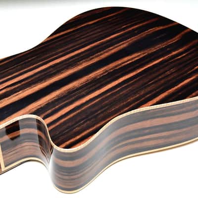 Mint Teton STS180CENT-AR Dreadnought, Solid Spruce Top, ebony back & sides, armrest, Fishman Flex Electro image 4