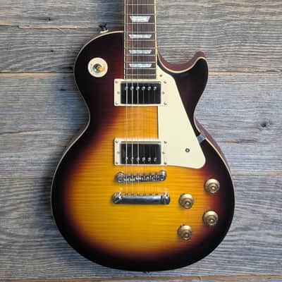 Used Epiphone "Inspired by Gibson Custom" '59 Les Paul Standard - Tobacco Burst image 1