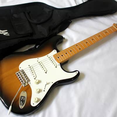 Fender Japan Stratocaster ST57-DMC Vintage Guitar Dimazio Pickups 1994-95 Sunburst +Tremolo arm&bag image 15