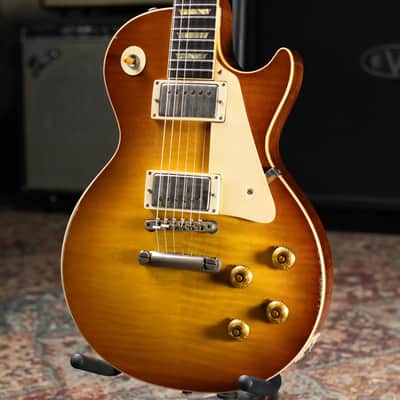 Gibson Custom Shop Limited Edition 1959 Les Paul Standard Reissue Murphy Lab Electric Guitar - Faded Peach Burst Heavy Aged with Hardshell Case image 3