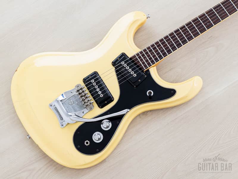 1970s Mosrite Ventures Model “Avenger” Vintage Electric Guitar White w/ Moseley Vibrato, Firstman Japan image 1