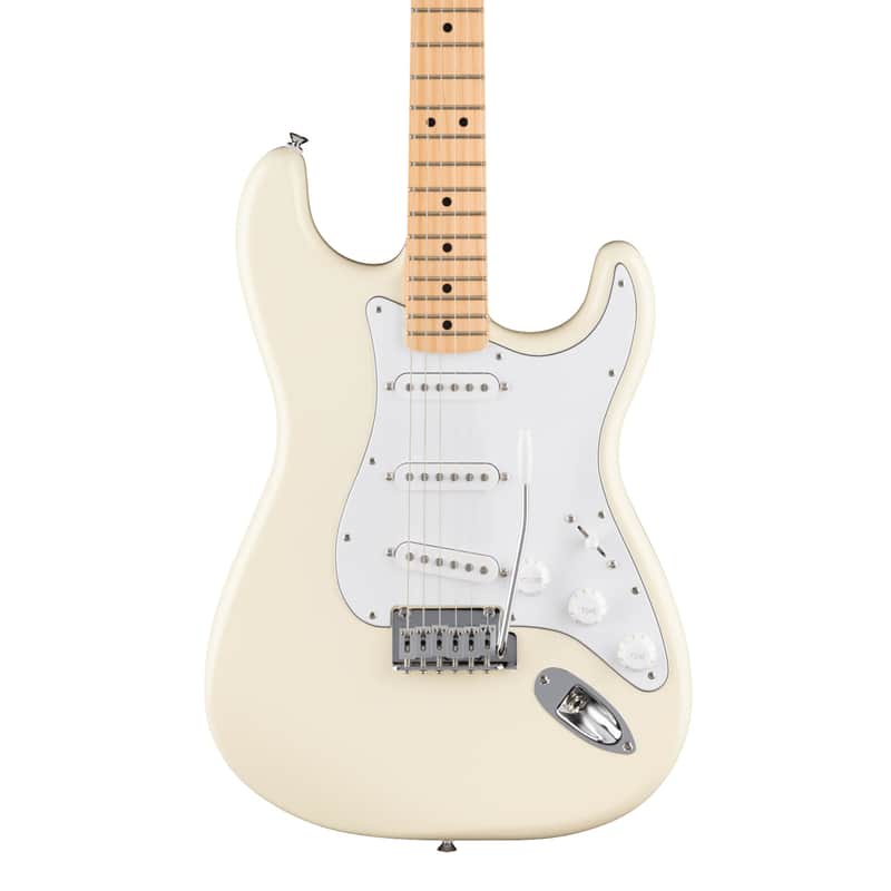 Fender Standard Stratocaster MP White Pickguard Olympic White image 1