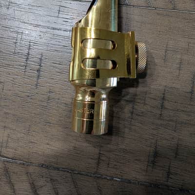 Otto Link Super Tone Master Alto Saxophone Mouthpiece - 5* (24K Gold Plated, with Original Ligature, Cap & Box) image 7