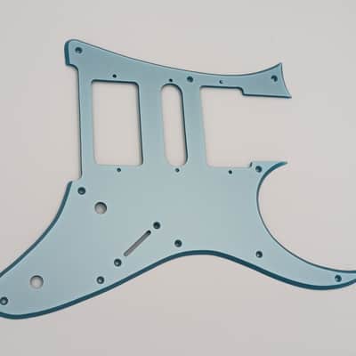 metallic ice blue acrylic pickguard for made in japan ibanez 6 string jem guitar image 3