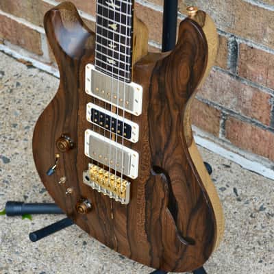 PRS Special Semi-Hollow Lefty Private Stock Ziricote // Black Limba // Brazilian Rosewood image 4