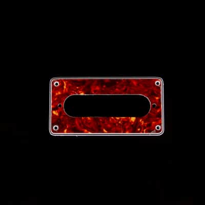 Humbucker to Strat Style Pickup Adapter Ring, H-S-2  Non-Slant, 4-Ply Tortoise