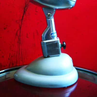 Vintage 1950's Shure 51 dynamic Microphone w A84B adapter & Shure S-36 mic stand DISPLAY Nat King Cole image 8
