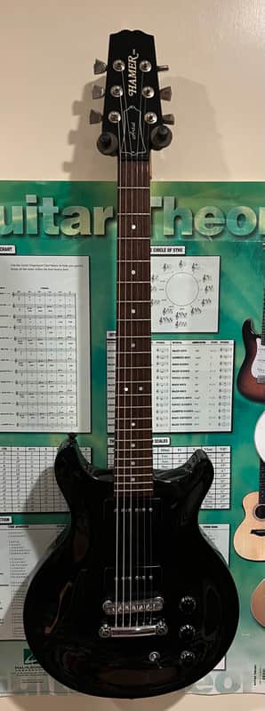 Hamer Artist Mahogany 2001 Black P-90 image 1