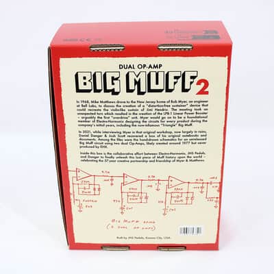 Electro-Harmonix / JHS Big Muff 2 Dual Op-Amp Fuzz - Red **MINT CONDITION - NEVER USED** image 4