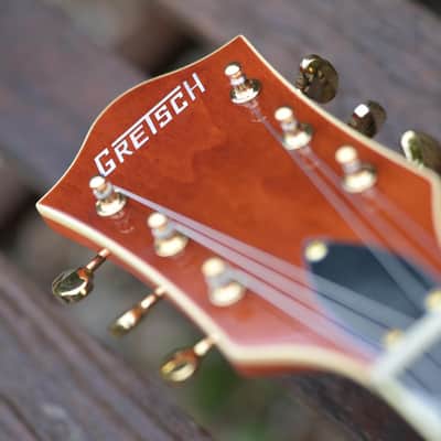 Gretsch Synchromatic Nashville Hollow Body Single-Cut with Bigsby - 50's Orange Stain image 7