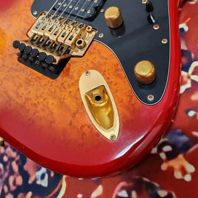 1984-1987 Fender Japan Stratocaster STR-75 E Serial - Birdseye Maple Veneer, Floyd Rose, MIJ Fujigen image 7