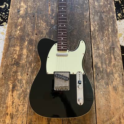 Fender Japan Rare Vintage Mid 1980's FujiGen Built Telecaster Custom 1962 Reissue MIJ Piano Black w/ Vintage Leatherette Case image 19