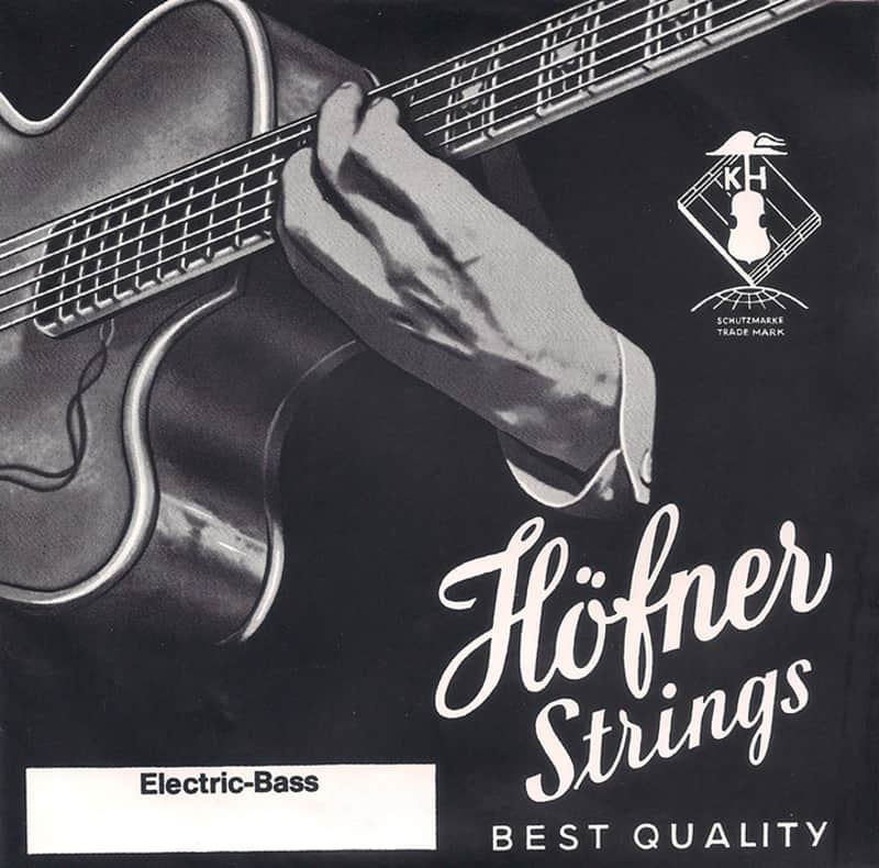 Hofner H1133B Flat Wound Nickel Bass Strings for Hofner Beatle and Club Basses image 1