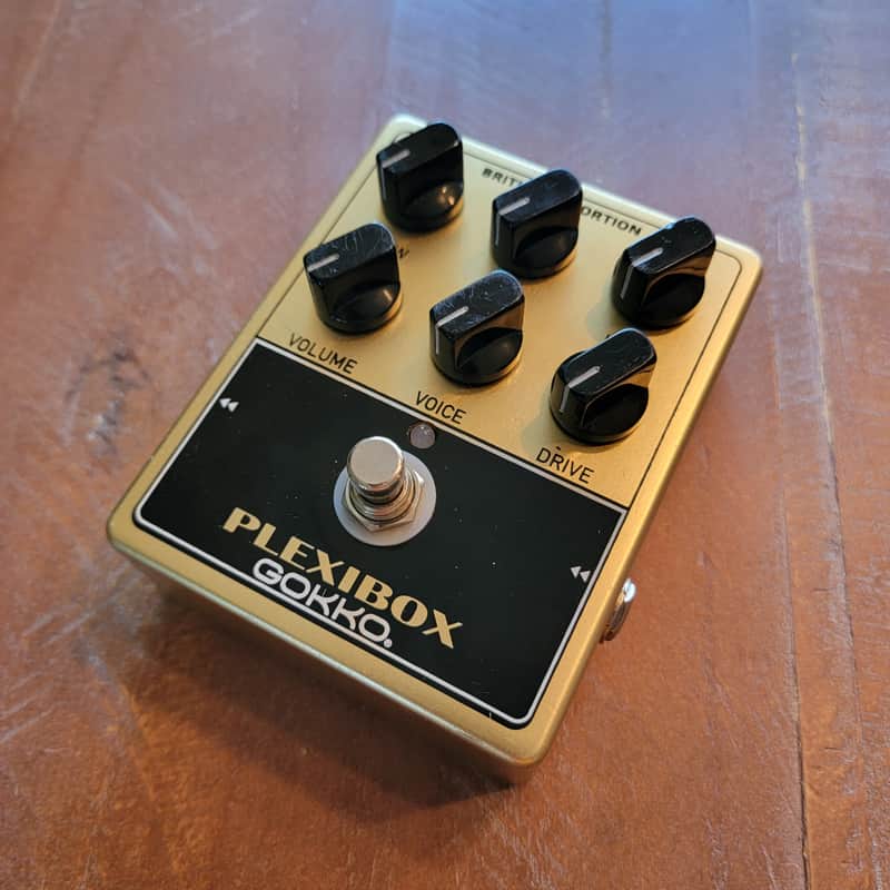 GOKKO Plexibox Guitar Distortion Effects Pedal - Gold image 1