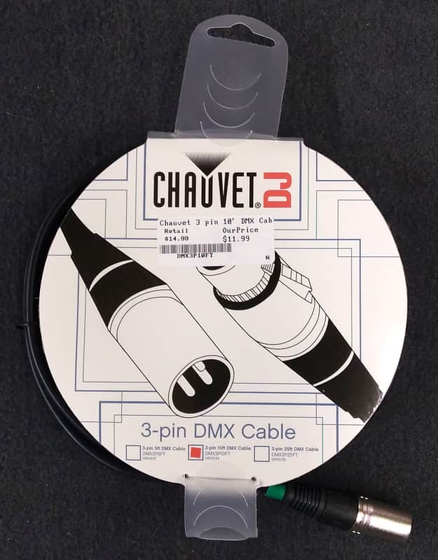 Chauvet DMX3P10FT 3-Pin 10' DMX Cable Bild 1