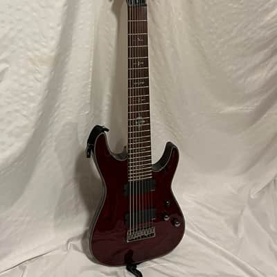 Schecter Damien Elite-8 2015 - 2016 - Crimson Red Burst image 6