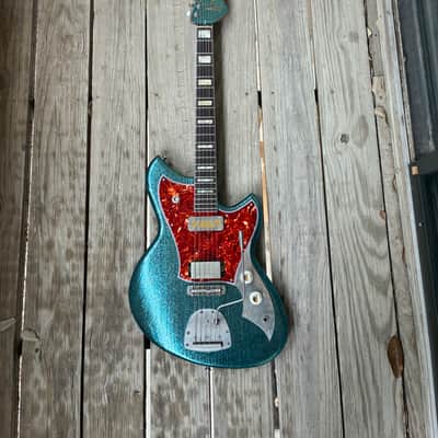 YouTube Vid in Description!! JD Simo’s Novo Serus J Merman Sparkle Modified original soft case electric guitar image 3