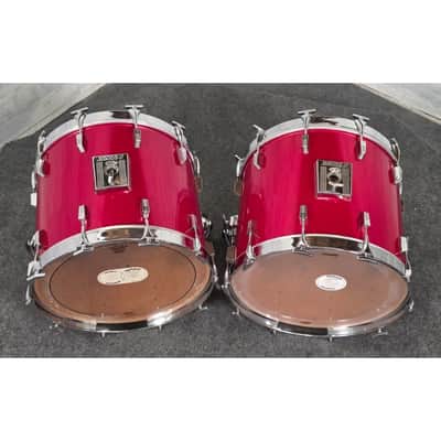 Used Vintage Sonor Phonic Plus 5pc Drum Set Candy Apple Red - Very Good image 10