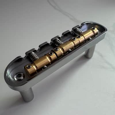 Chrome Plated Brass Fender Jazzmaster / Jaguar Offset Bridge image 2