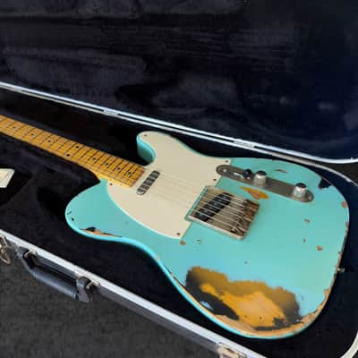 Nash T-57 – Seafoam Green over 2-Tone Sunburst, Heavy Aging image 20
