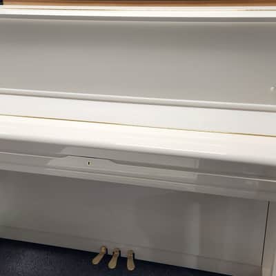 2021 Yamaha U1 WH Polished White 48" Studio Piano * Free 1st floor delivery in NJ! image 3