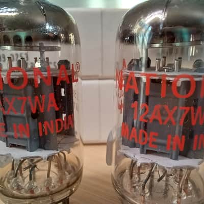 Perfect NOS NIB "INDIAN MULLARD" BEL ecc83 12AX7 WA matched pair SAME CODE ! Made in India EXTRA STRONG  Great preamp tubes, Orange Hiwatt Marshall image 4
