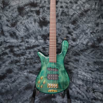 Lefty Warwick Streamer LX JazzMan 2009 Trans Green Left Handed image 8