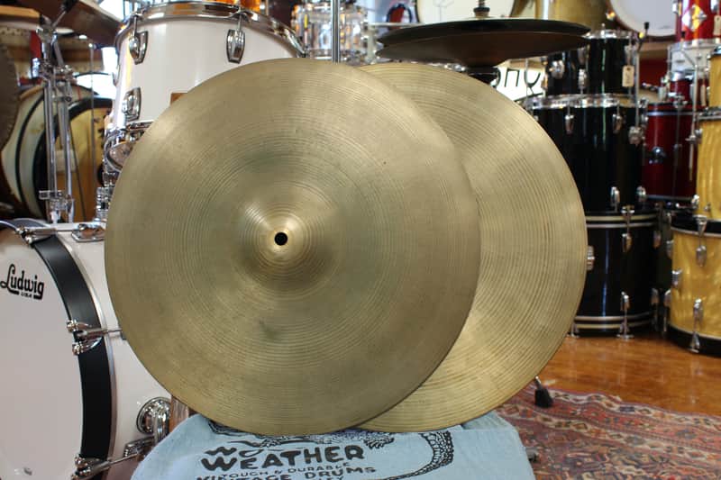 パーカッション・打楽器 A Zildjian 70s New Beat Hats Zildjian 14