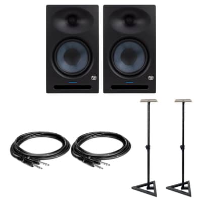 PreSonus Eris Studio 8 Studio Monitors Bundle with TRS Cables & Floor Stands image 1