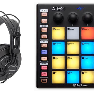 PRESONUS ATOM 16 Pad USB MIDI RGB DJ Controller+Studio One Software+Headphones image 1