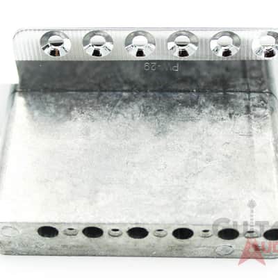 Genuine Fender Big Block High/Hi-Mass Mexican Strat Chrome Tremolo Bridge w/Logo image 9