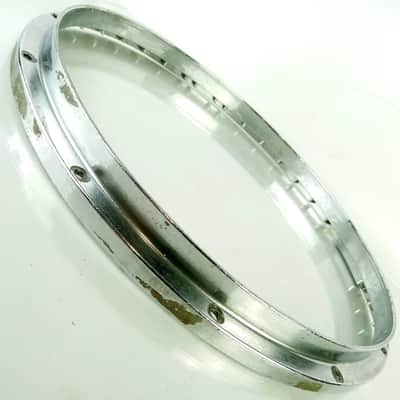 Yamaha? 14" 12-Lug 2lb 5oz Die-Cast Zinc Snare Drum Batter Rim/Hoop Marching 80s image 5