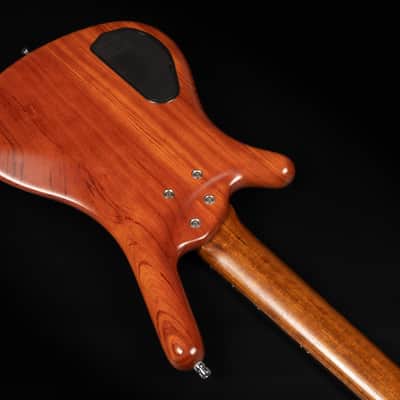2017 Warwick Teambuilt Pro Series Corvette Bubinga 5A - Natural Transparent | German 5-String Electric Bass Ovangkol Neck Active / Passive Electronics image 15