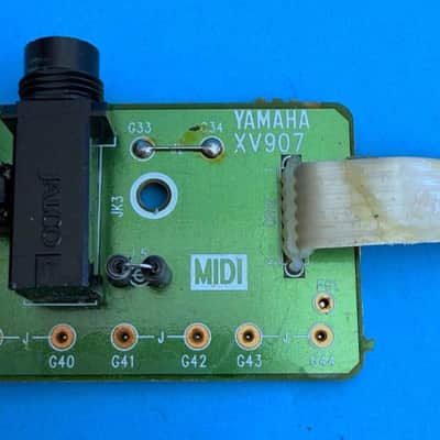 YAMAHA PSR-240 Keyboard Part: In/Out Midi Sustain PCB Circuit Board [XV907] image 7