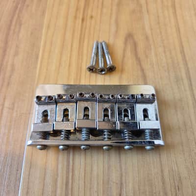 Vintage 1970's Fender Hardtail Stratocaster Guitar Bridge w/ Mounting Screws! image 1