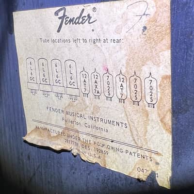 Fender Twin Reverb  1969 - a very rare & desirable Silver Panel Twin Reverb w/factory JBL D120F speakers. image 12