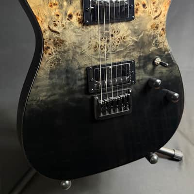 Schecter PT Standard Electric Guitar Black Fade Burst Burl Finish image 3