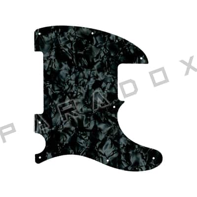 Custom Pickguard For 2023 - 2025 Made in Indonesia Squier Sonic Esquire H - Jet Black Pearl/Black/White/Black .090"