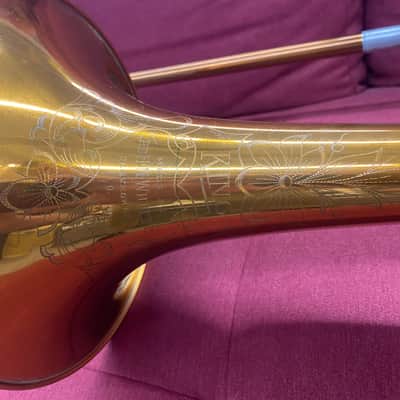 King H.N. White Trombone 1934 - 2-Tone Brass with Original Case image 3
